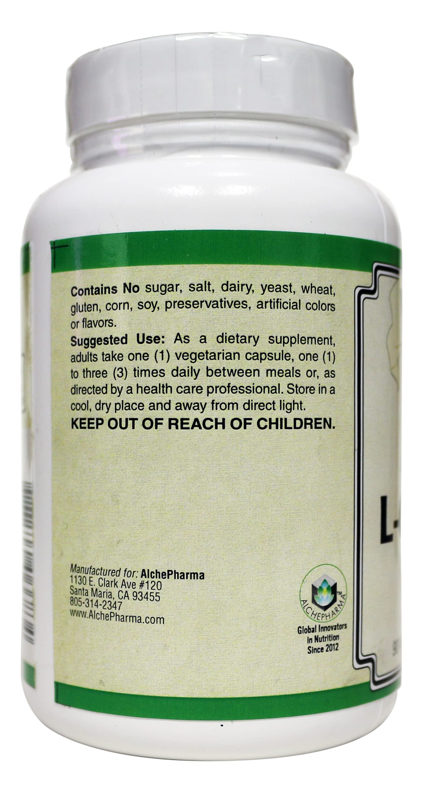 Acetyl L-Carnitine- 500 mg Vegetarian Capsules ( Sourced from Sigma-Tau Health Sciences ) (90 Veg Caps)
