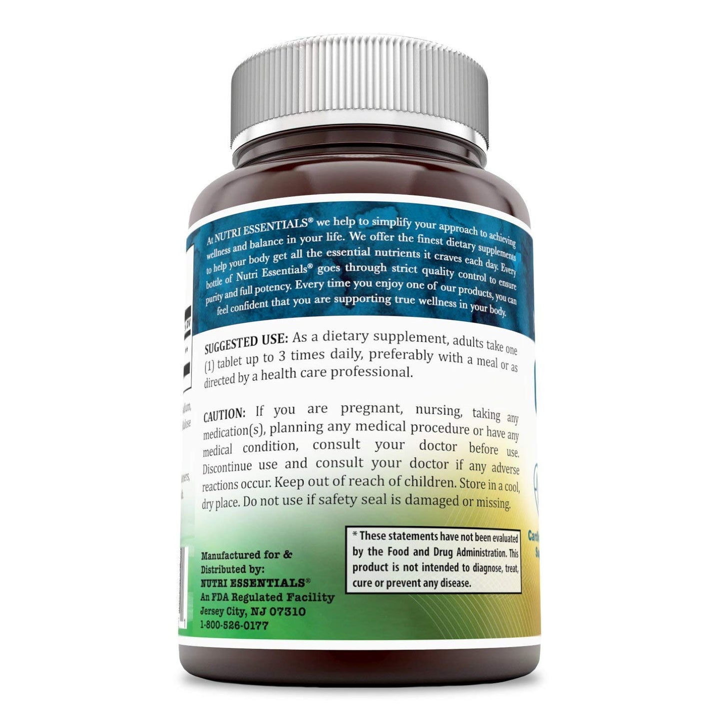 Nutri Essentials L-Arginine 1000 Mg 120 Tablets Dietary Supplement - Supports Cardiovascular Health - Supports Immune System Functions - Promotes Blood Circulation
