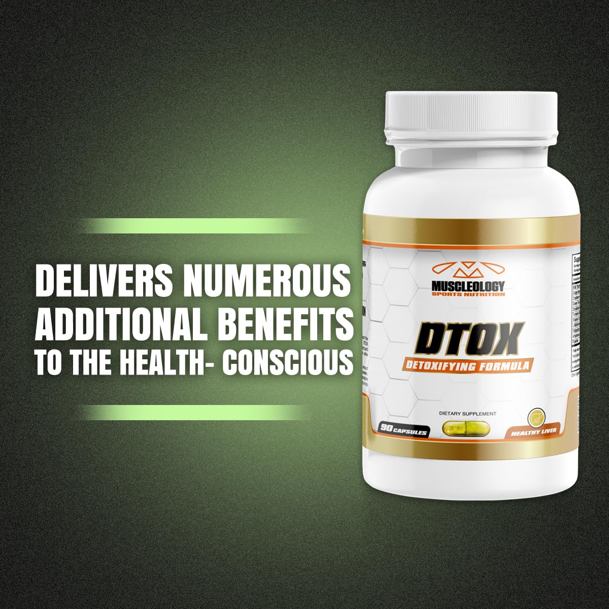 MUSCLEOLOGY Dtox: Liver and Kidney Support Supplement.