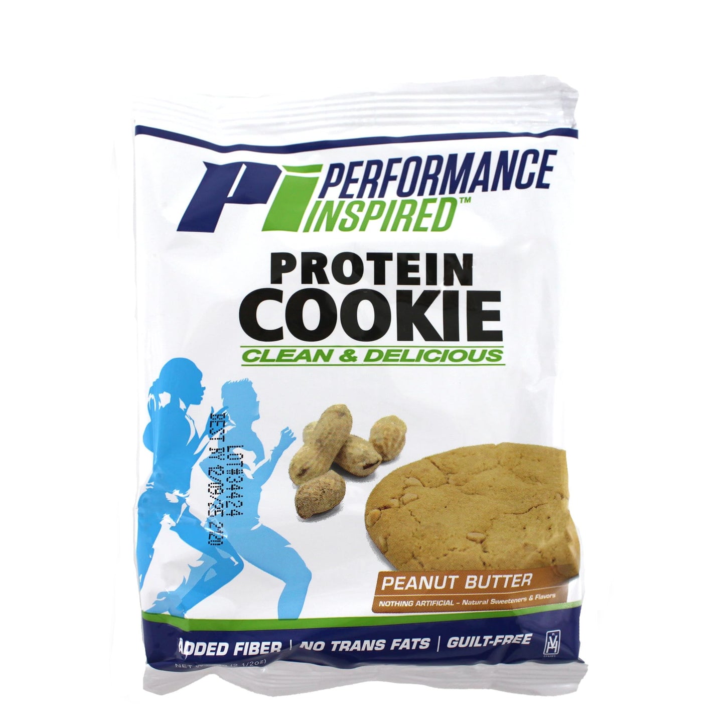 Performance Inspired Nutrition Protein Cookie - 15G Isolate Protein, 7G Fiber - All-Natural, Gluten-Free, No Artificial Ingredients - Peanut Butter Flavor - 12 Count