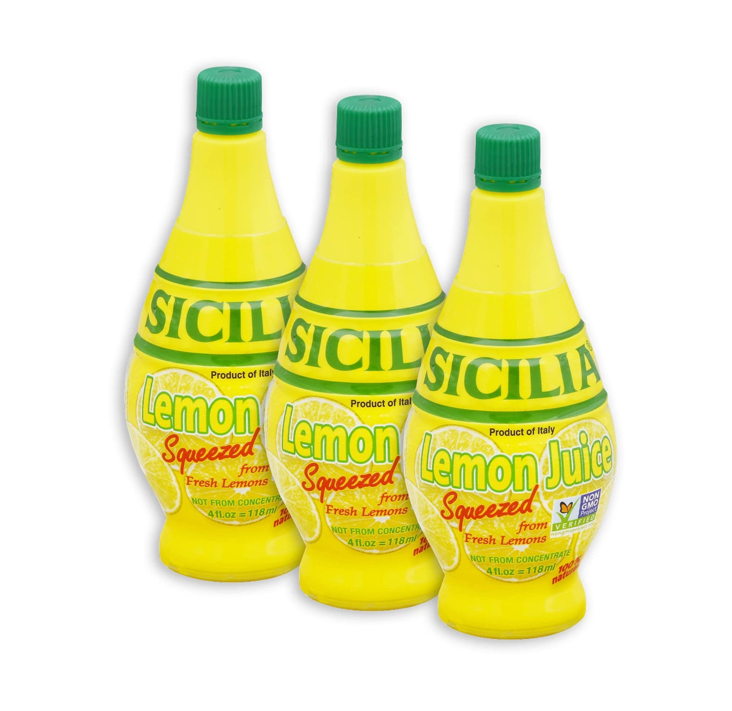 Sicilia Fresh Squeezed Lemon Juice  4 Oz 3 Pack