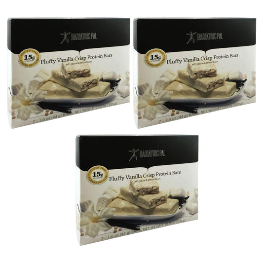BariatricPal Low Carb Protein & Fiber Bars - Fluffy Vanilla Crisp (3-Pack)