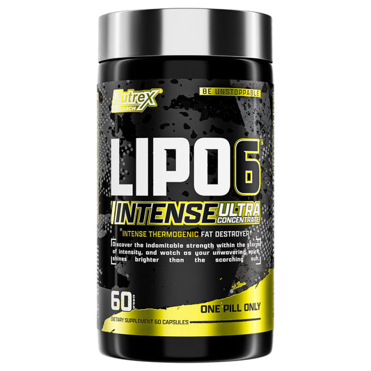 Nutrex Research Lipo6 Black Intense Ultra Concentrate Thermogenic Belly Fat Burner for Men and Women | Diet Weight Loss Supplement and Appetite Suppressant | 60 Diet Pills
