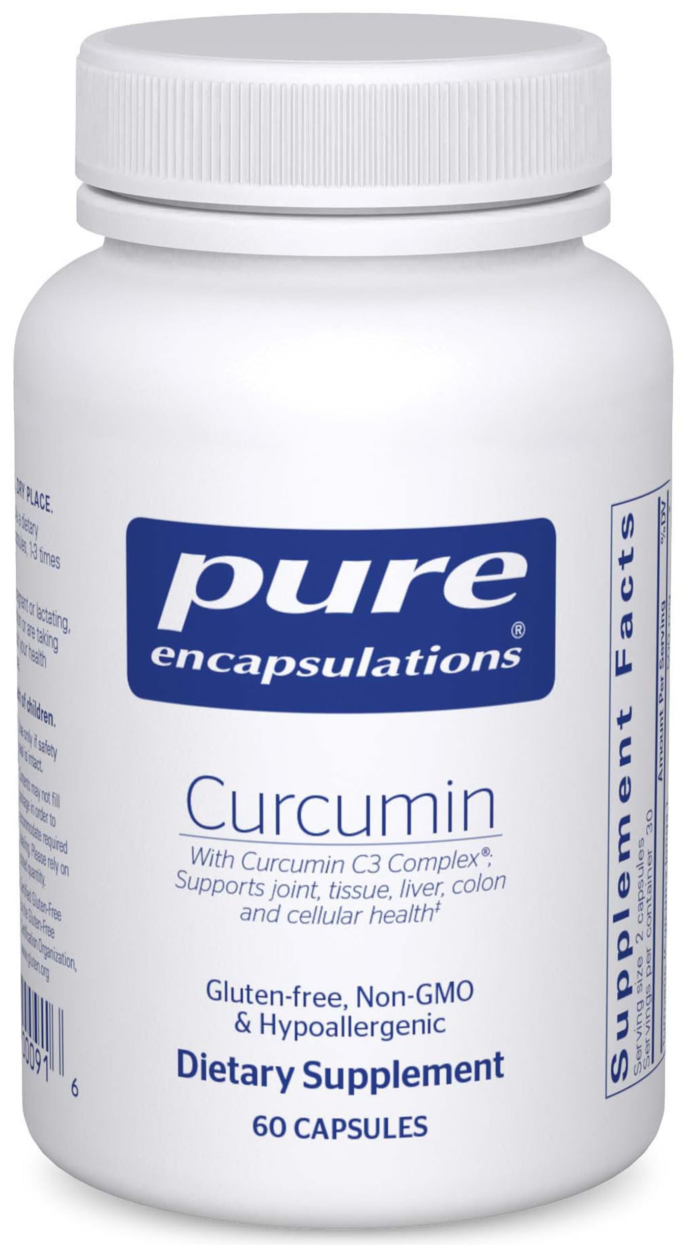 Pure Encapsulations Curcumin - 500 mg - Supports Joint Health & Liver Health - Curcuma Longa Capsule - Non-GMO & Vegan - 60 Capsules