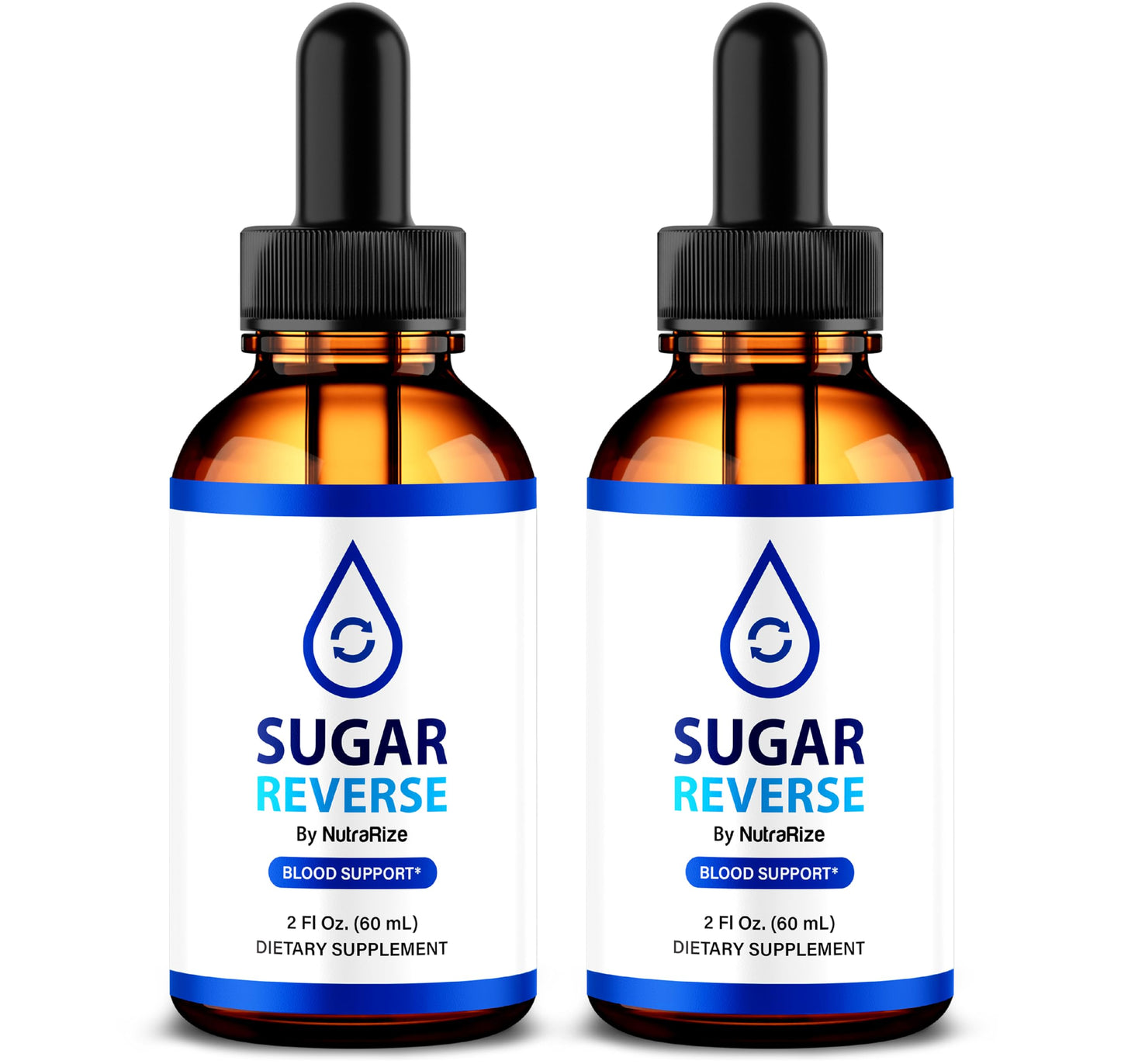 (2 Pack) Sugar Reverse Drops - Natural Way to Maintain Health, Organic Formula to Support Healthy Lifestyle, Sugar Reverse Drops Premium Nutrition, SugarReverse En Gotas (60 Servings)