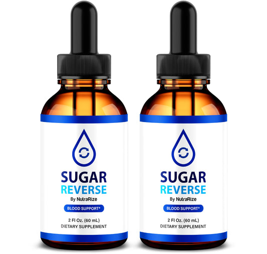 (2 Pack) Sugar Reverse Drops - Natural Way to Maintain Health, Organic Formula to Support Healthy Lifestyle, Sugar Reverse Drops Premium Nutrition, SugarReverse En Gotas (60 Servings)
