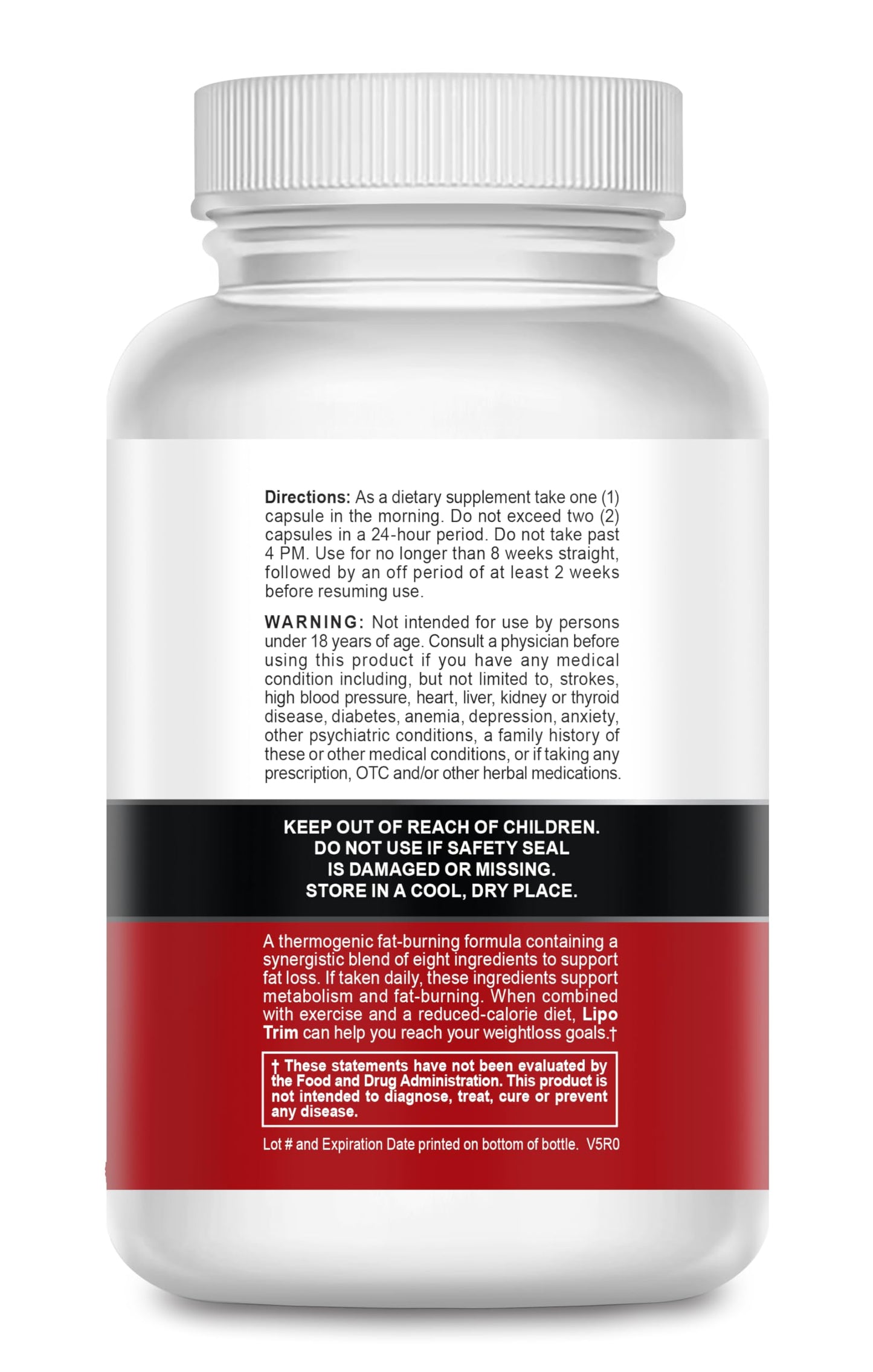 Lipo Trim- Advanced Lipogenic Thermogenic Diet Pills - Boost Energy, Enhance Focus, and Accelerate Fat Loss- 60 Fast Acting Appetite Suppressant Capsules
