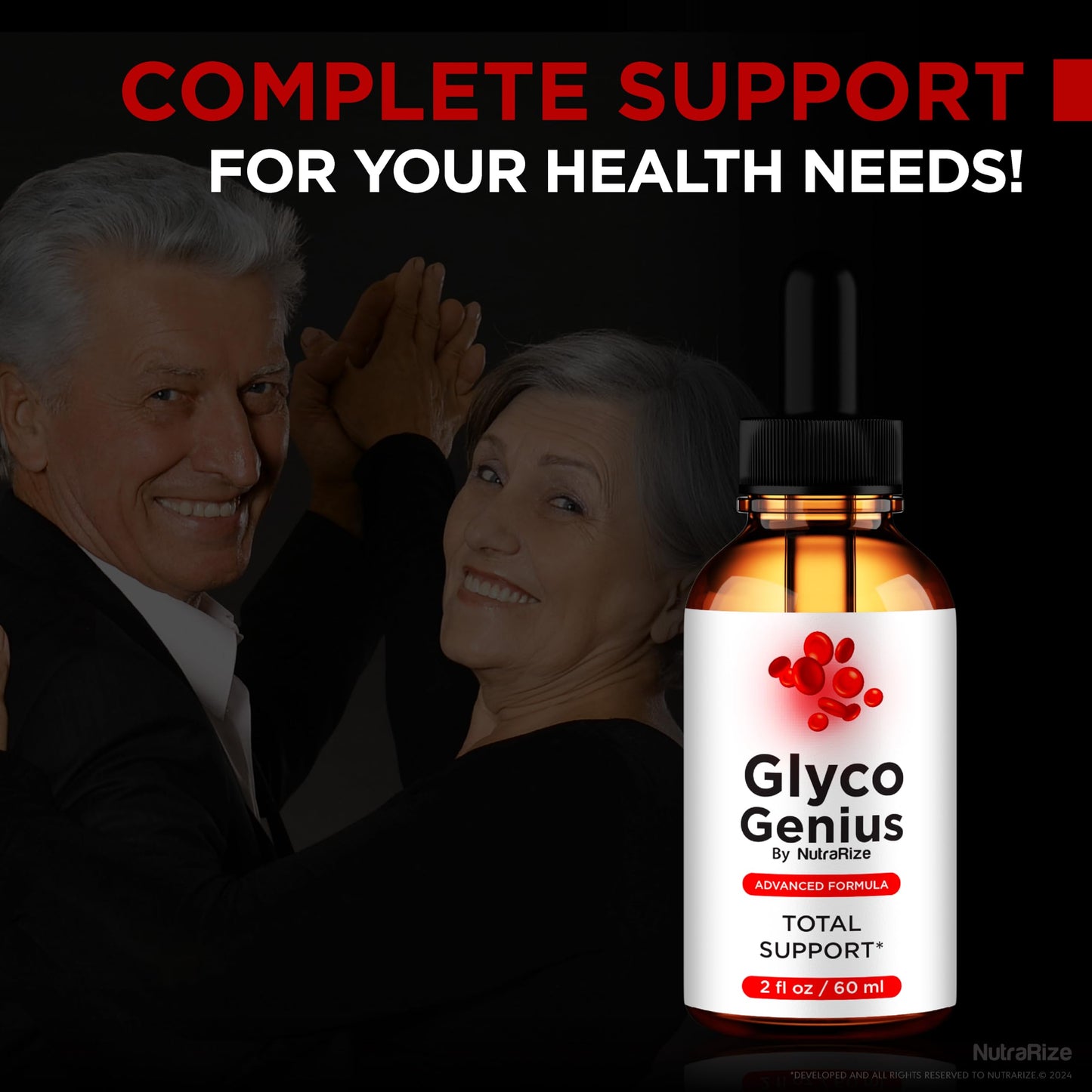 (2 Pack) Glyco Genius Drops, Official GlycoGenius Liquid Dropper, Superior Blend to Support Healthy Levels, All-Natural Formula for Everyday Use, Glyco Genius En Gotas Review (60 Servings)