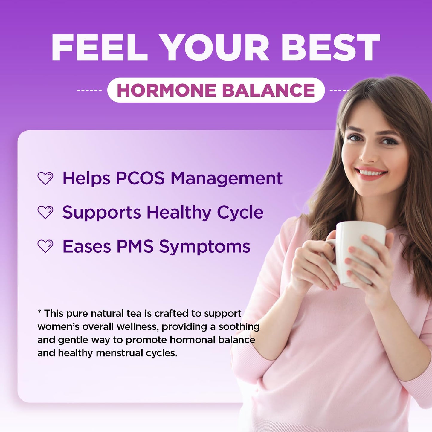 Aromlife Hormone Balance Tea for Women Support Menstrual Cycle & Help to Get Pregnant Fast, 10 Loose Leaf Teabags for Fertility and Ovulation