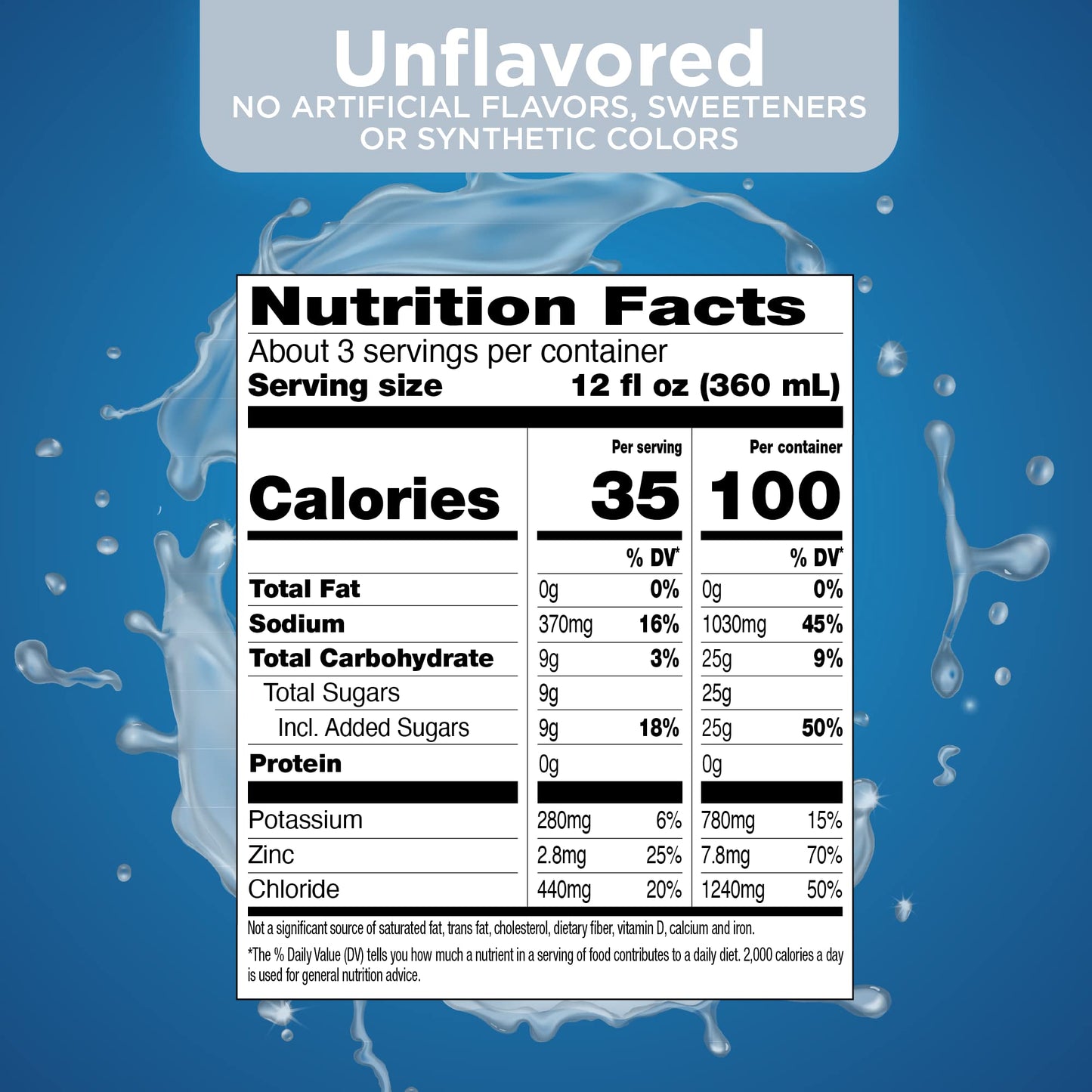 Amazon Basic Care Oral Electrolyte Solution, Unflavored, 33.8 fl oz (Pack of 1)