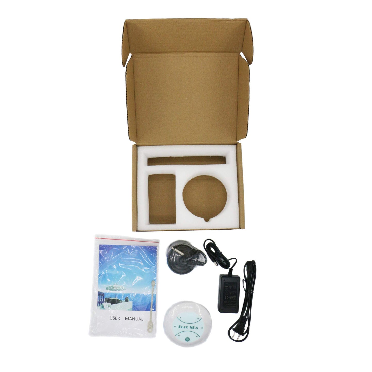 Saweyona 1 Set Mini Detox Machine Cell Machine Ionic Cleanse Ionic Detox Foot Spa Foot Bath Aqua Foot Bath Massage Detox Foot Bath 802FS with Black Array