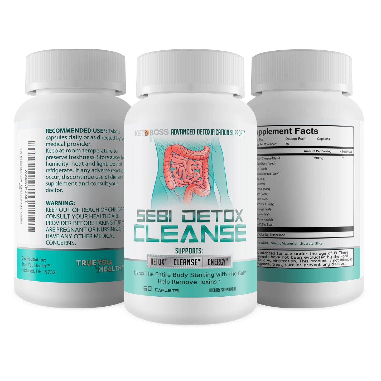 Sebi Detox Cleanse - Advanced Detoxification Support - Detox The Entire Body Starting with The Gut - Help Remove Toxins - Inspired by dr sebi Products - Natural Detox Cleanse - Keto Detox