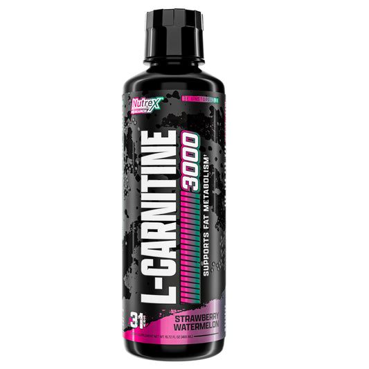 Nutrex Research Liquid Carnitine 3000 | Premium Liquid Carnitine, Stimulant Free (Strawberry Watermelon)