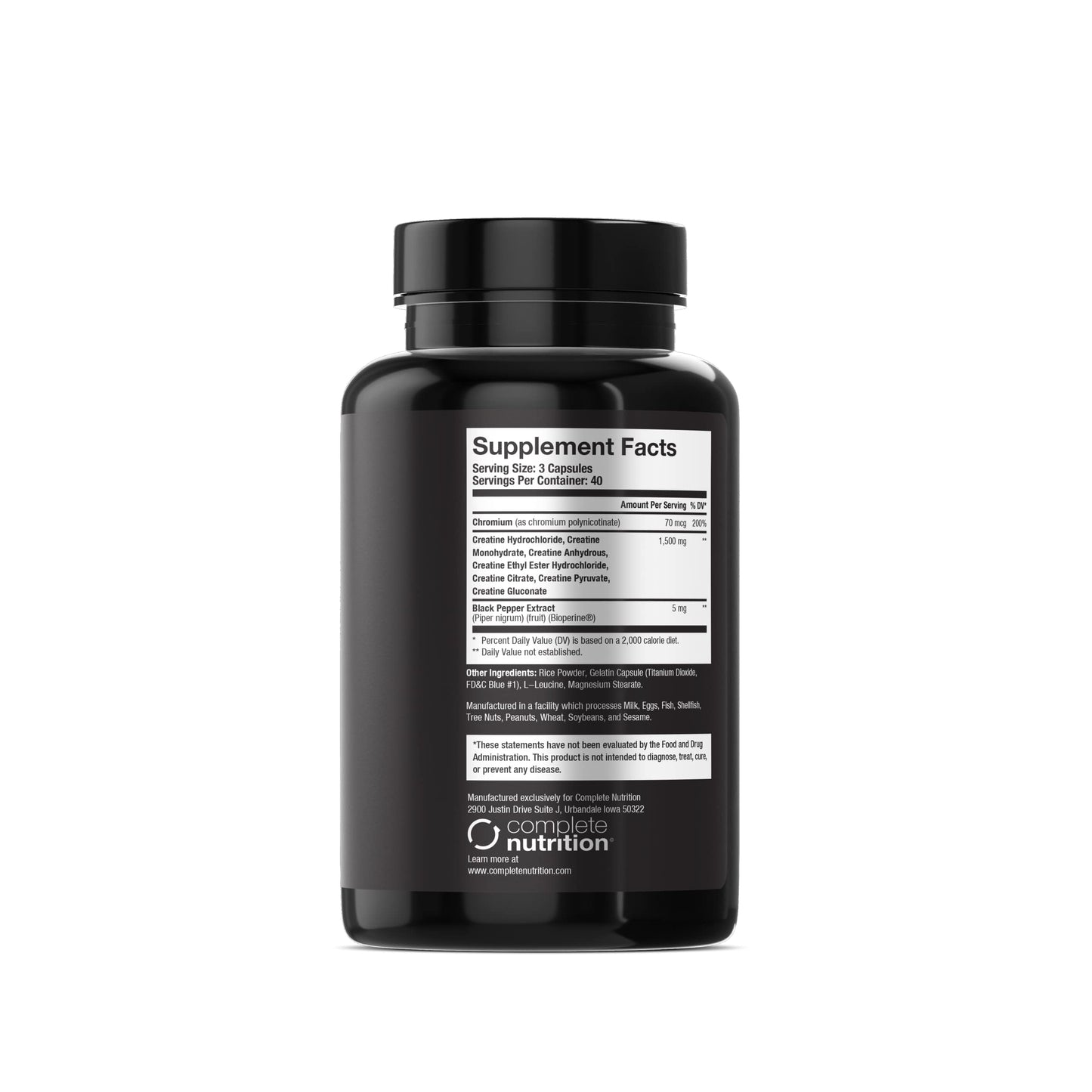 Complete Nutrition Elite Gold CX7 Creatine 120ct Capsules