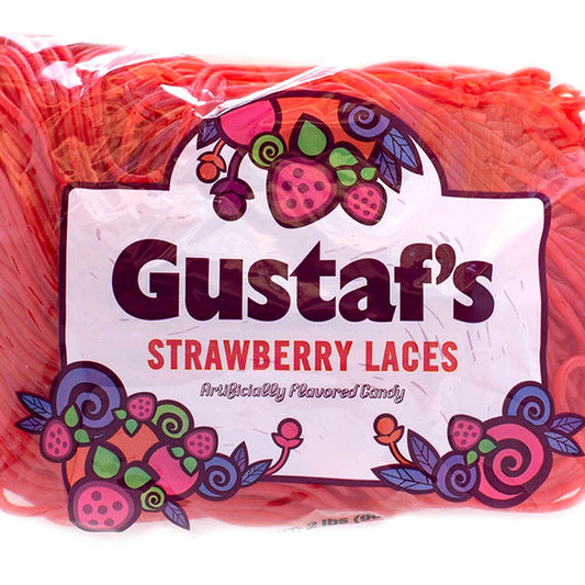 Gustafs Strawberry Laces 2 lbsPack of 3