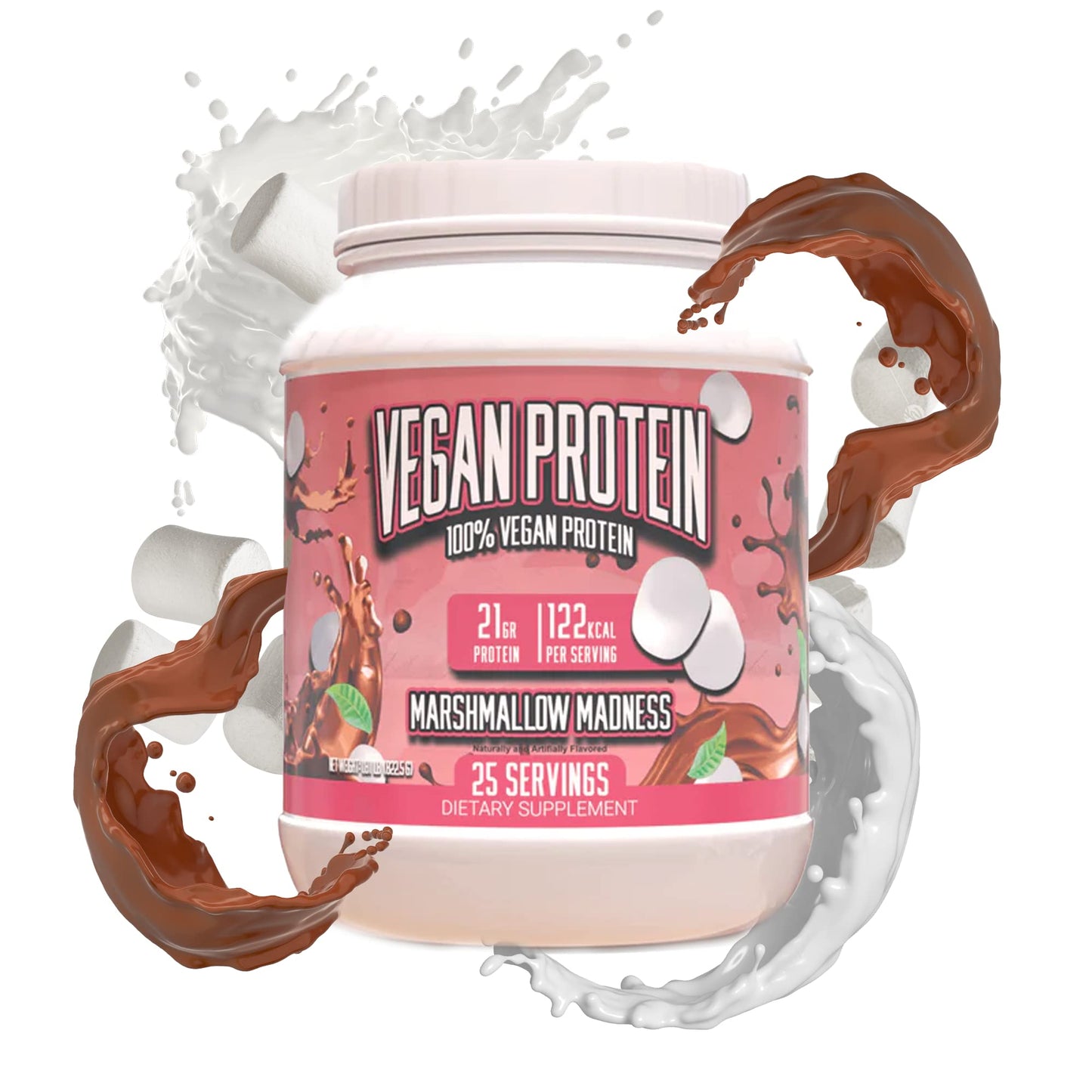 Huge Supplements Vegan Protein Powder - Marshmallow Madness - Superior Plant-Based Protein Powder, 20g Protein Per Serving, Gluten Free