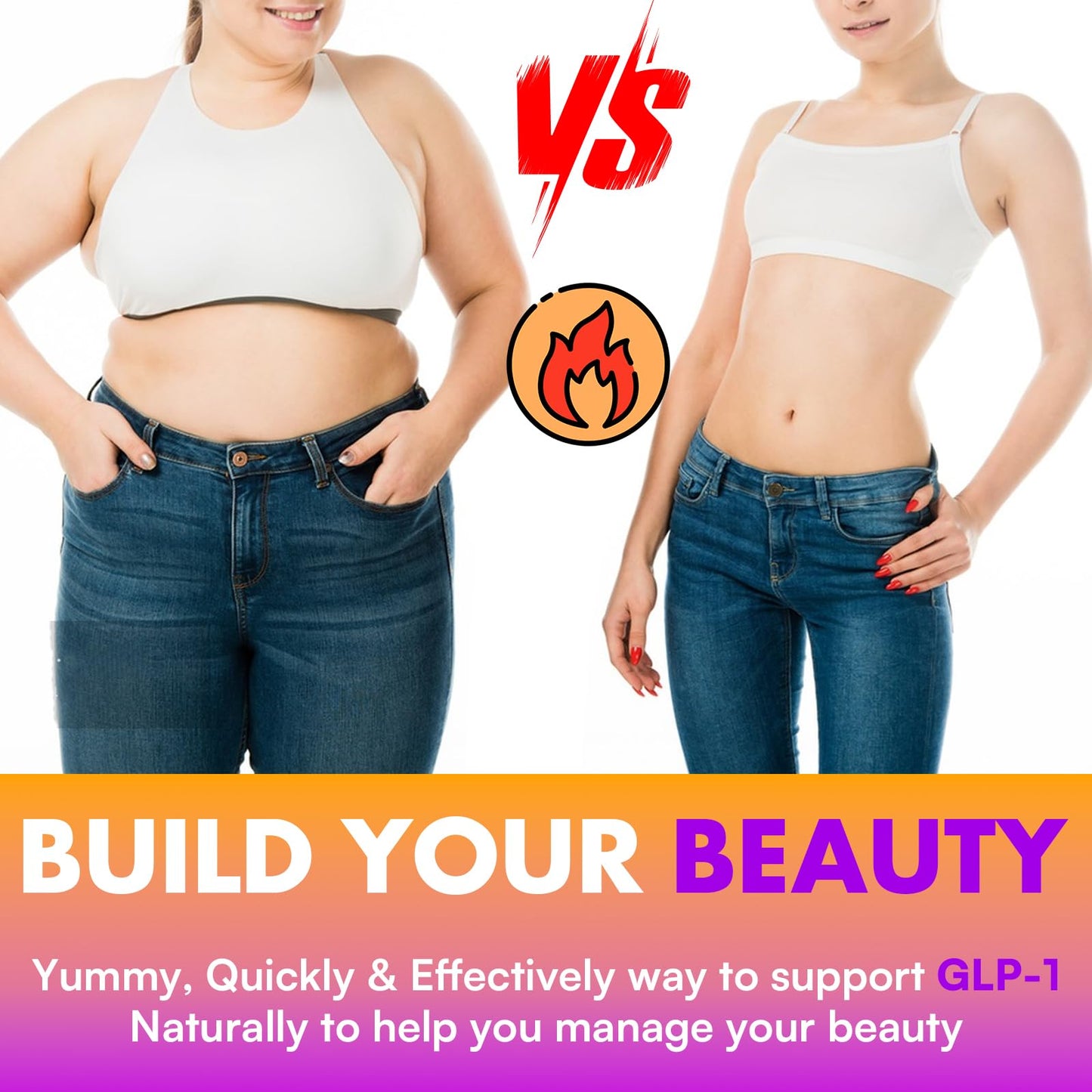 GLP-1 Supplement for Women & Men, Natural GLP-1 Support, 5X Targeted Formula, GLP1 with Akkermansia Probiotic & Berberine, for Digestion & Gut, Immune, Energy, Zero-Sugar, Yuzu Flavor - 90 Gummies