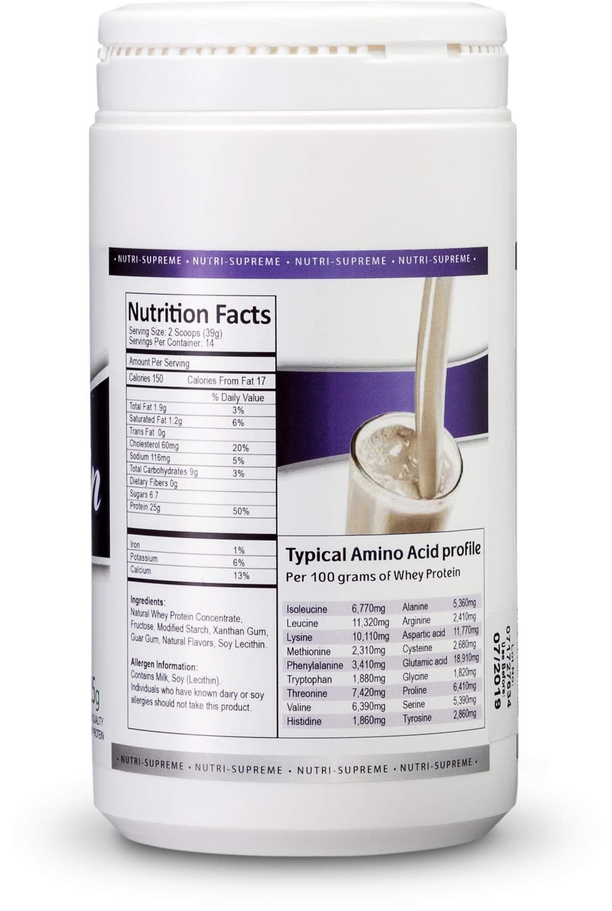 Whey Protein Powder Ice Cream Smoothie Dairy Cholov Yisroel - 1 Pound