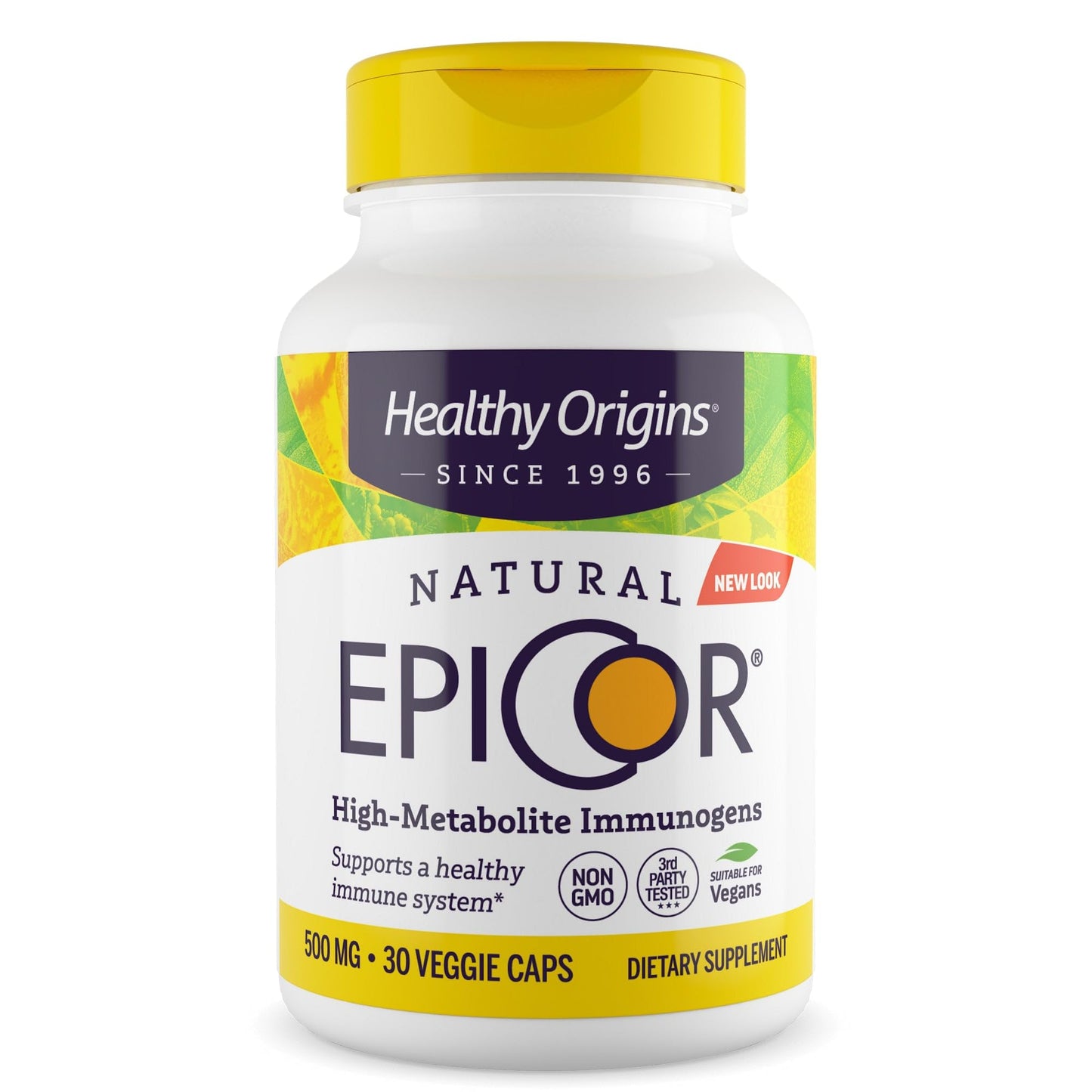 Healthy Origins EpiCor 500 mg (Immune Support, Non-GMO, Gluten Free), 30 Veggie Capsules