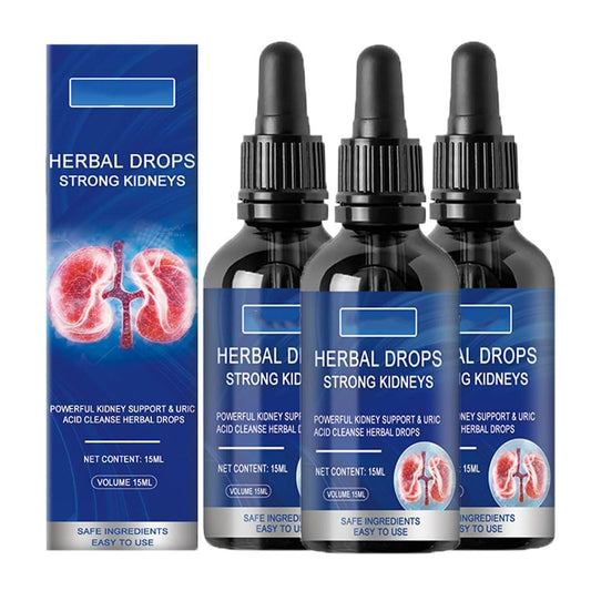 Herbal Kidney Care Drops, Herbal Drops Kidney, Herbal Drops Strong Kidneys, Herbal Care Solotion, Double Enhanced Care, Herb Cleanse Drops (3pcs)