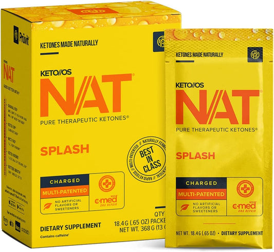 PRÜVIT OS NAT® Splash Keto Supplements - Charged (20 Count)
