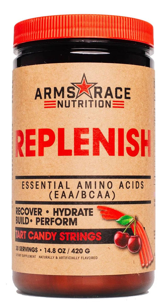 Arms Race Nutrition Replenish Essential Amino Acids (EAA/BCAA) 30 Servings (Tart Candy Strings)