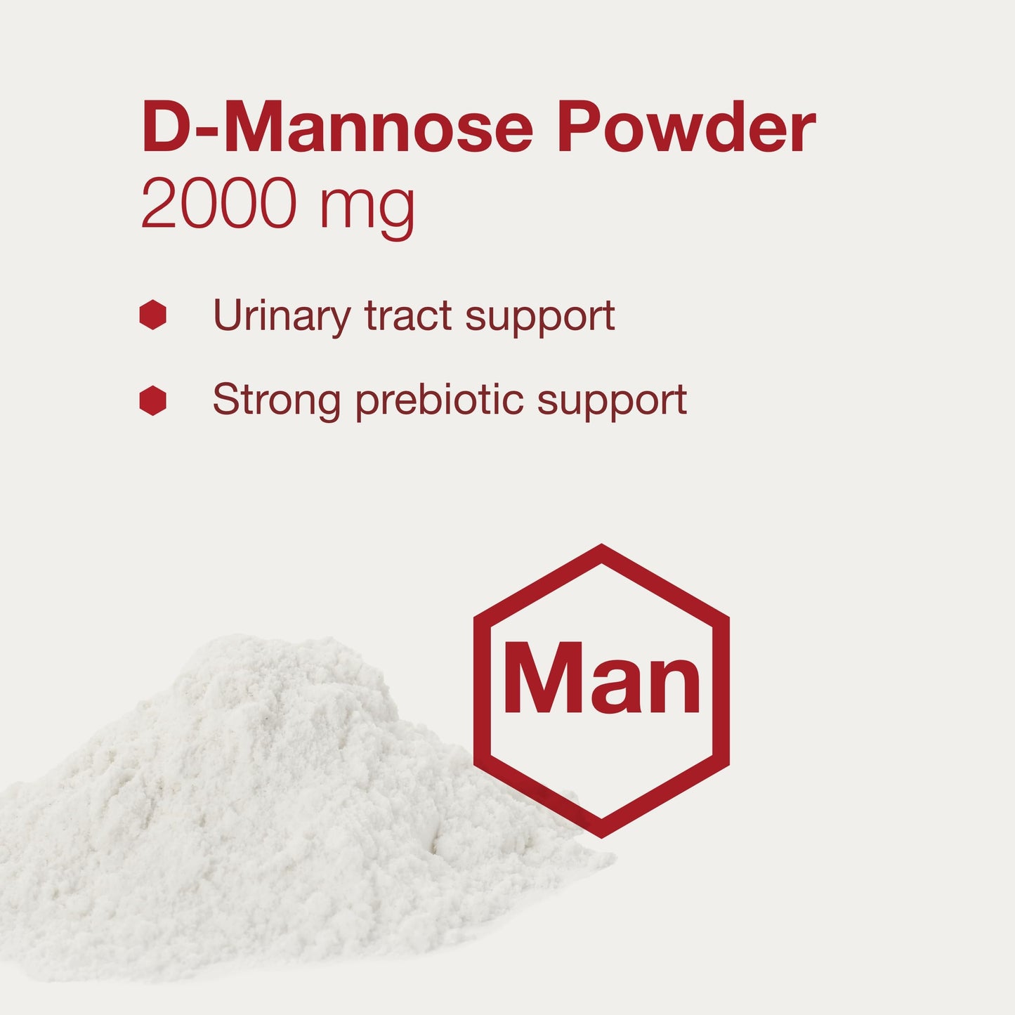 PROTOCOL FOR LIFE BALANCE D-Mannose Powder - 2g per Serving - Bladder Cleanse - Support Health Urinary Tract - for Men & Women - Kosher & Non-GMO - 3 oz