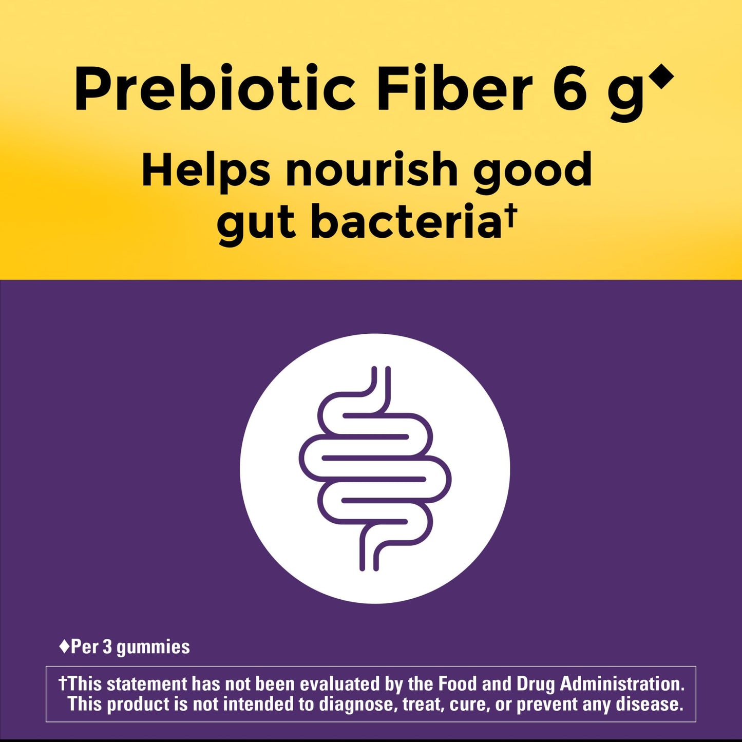 Nature Made Prebiotic Fiber Gummies for Adults and Kids, Fiber Supplement for Digestive System Support, 90 Gummies