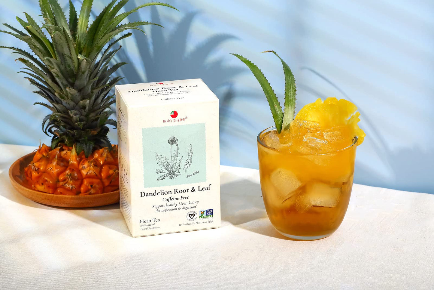 Herb Tea: Dandelion Root & Leaf for Detox & Digestion by HealthKing