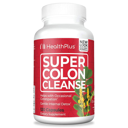 Health Plus Super Colon Cleanse - All Natural - 120 Capsules (Pack of 2)