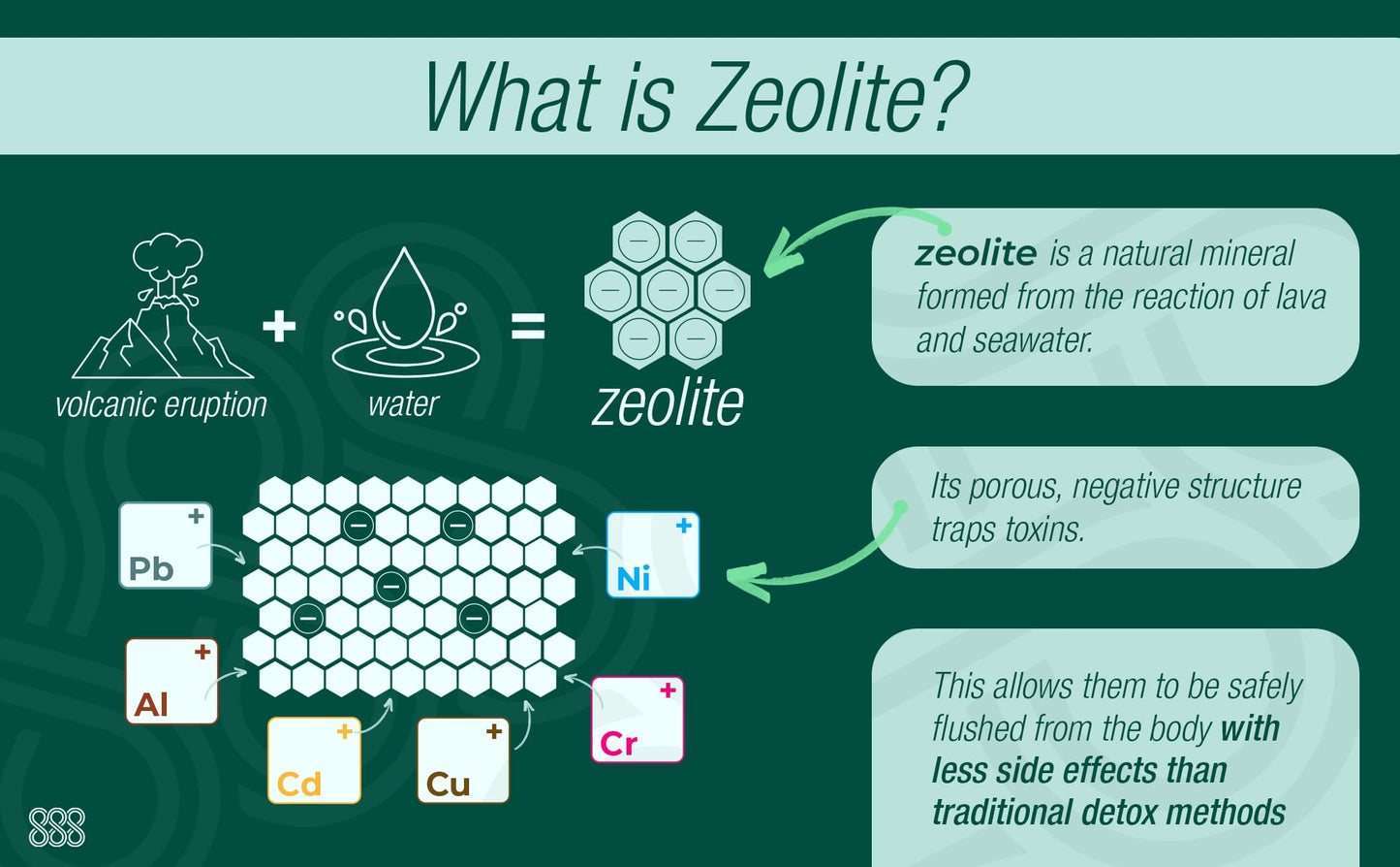 Zeolite Detox for Kids & Adults, with Chlorella & Added Minerals, Zeolite Detox Gummies, Mood, Speech & Gut Support, Vegan, Green Apple Flavor, 30 Servings