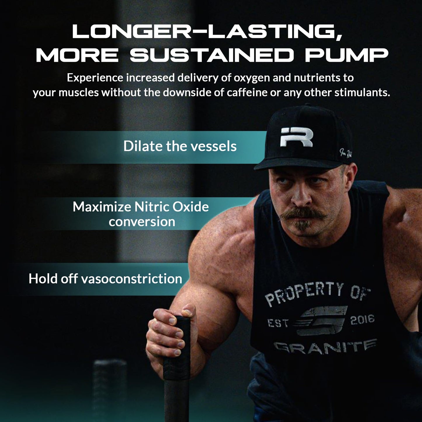 Granite Supplements Vaso Blast, Cherry Lime Flavor, Stimulant-Free Pre Workout for Men & Women with Grapeseed Extract, Arginine Nitrite, & VasoDrive-AP for Max Pump (20 Servings)