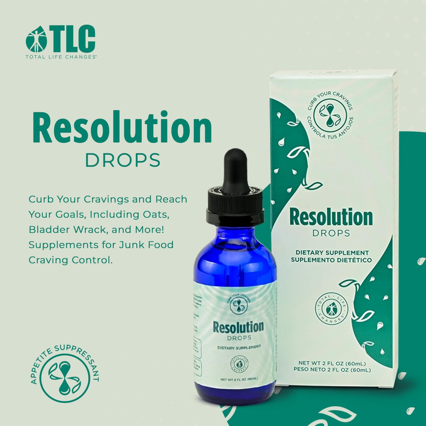 IASO Resolution Drops - Craving Control and Wellness, Health Supplement for Balanced Lifestyle and Transformation - 2 fl. oz