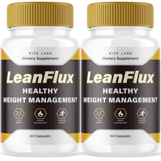 rize labs (2 Pack) LeanFlux - Lean Flux Weight Loss to Increase BAT Levels, Leanflux Reviews Non-GMO Easy to Swallow Supplement Pills, Gain Brown Adipose Tissue BurnFat (120 Capsules)
