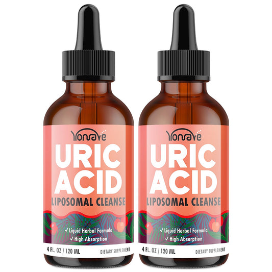 Liposomal Uric Acid Drops, Tart Cherry Supplement with Celery Seed & Boswellia Extract - Muscle, Detox, Joint and Kidney, Uric Acid Cleanse Liquid Supplement- 4 FL OZ (2 Bottle)