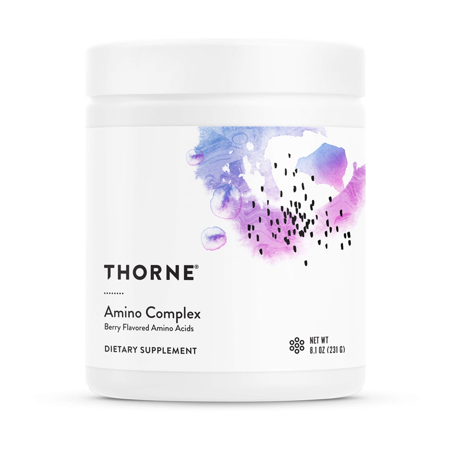 THORNE - Amino Complex - Clinically-Validated EAA and BCAA Powder for Pre or Post-Workout - Promotes Lean Muscle Mass & Energy Production* - NSF Certified for Sport - 30 Servings - 8.0 Oz - Berry