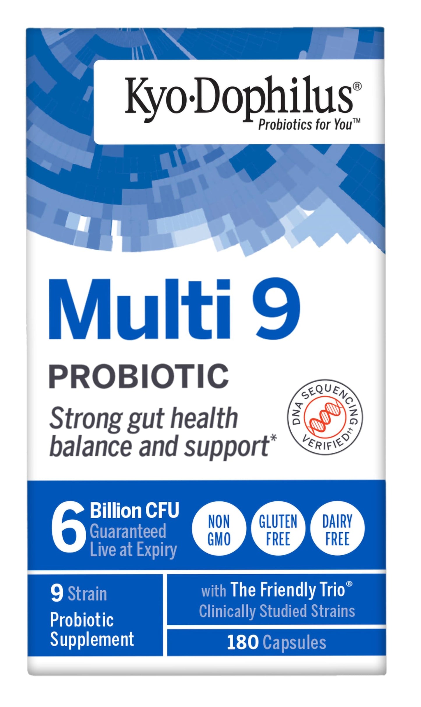 Kyo-Dophilus Multi-9 Probiotic, for Strong Gut Health Balance and Support, 180 Count