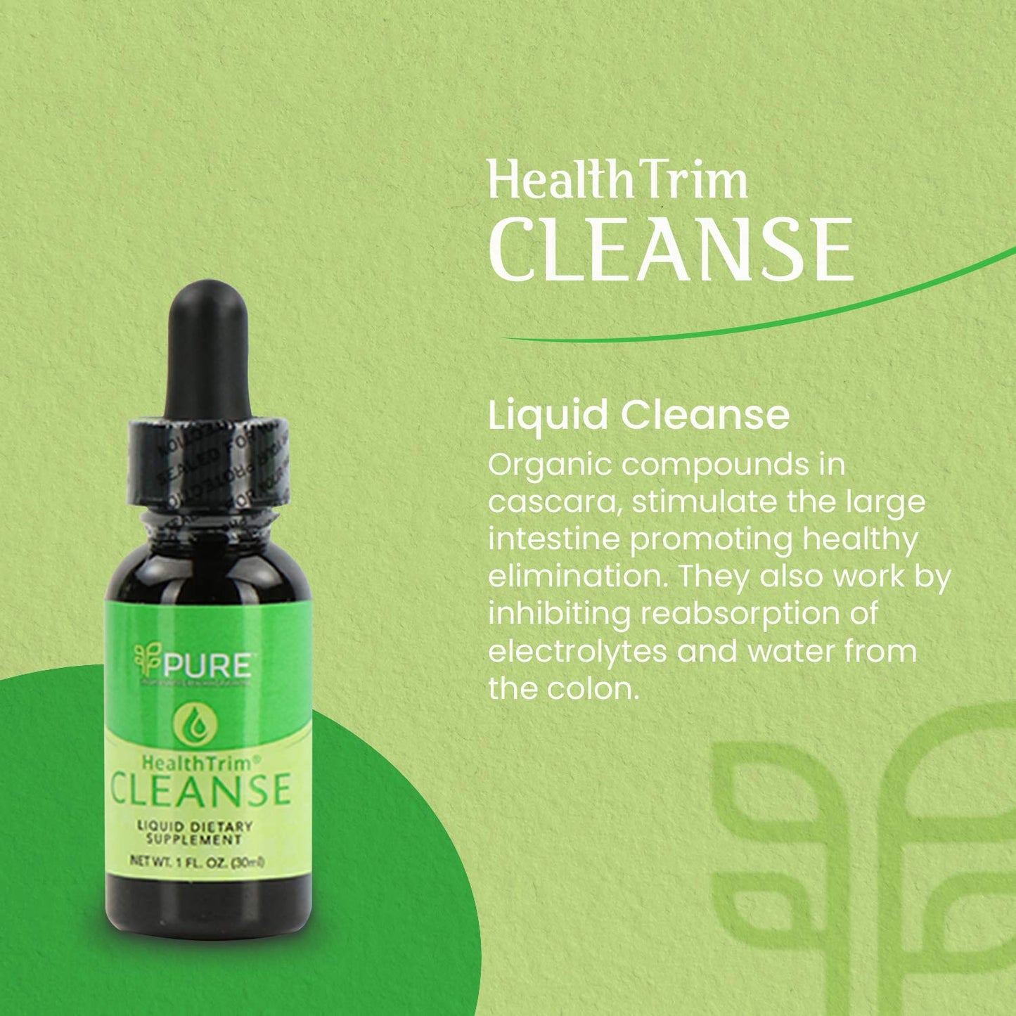 Pure Cleanse, Liquid 1oz. - Nature's Gentle Cleanse with Cascara Sagrada for Occasional Constipation, Promotes Digestive Health, Vegan-Friendly, Contains Probiotics for Optimal Gut Health Support