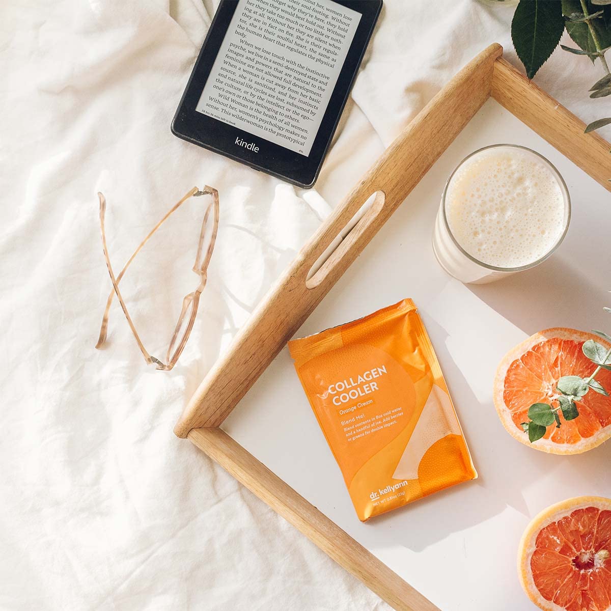 Dr. Kellyann Orange Cream Keto Shake Packets (7 Servings) - 15g Protein, Grass-Fed Collagen, Keto & Paleo-Friendly, 1 Pack