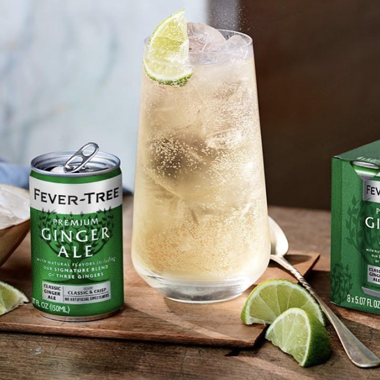 Fever Tree Premium Ginger Ale  Premium Quality Mixer and Soda  Refreshing Beverage for Cocktails  Mocktails 200ml Bottle  Pack of 15