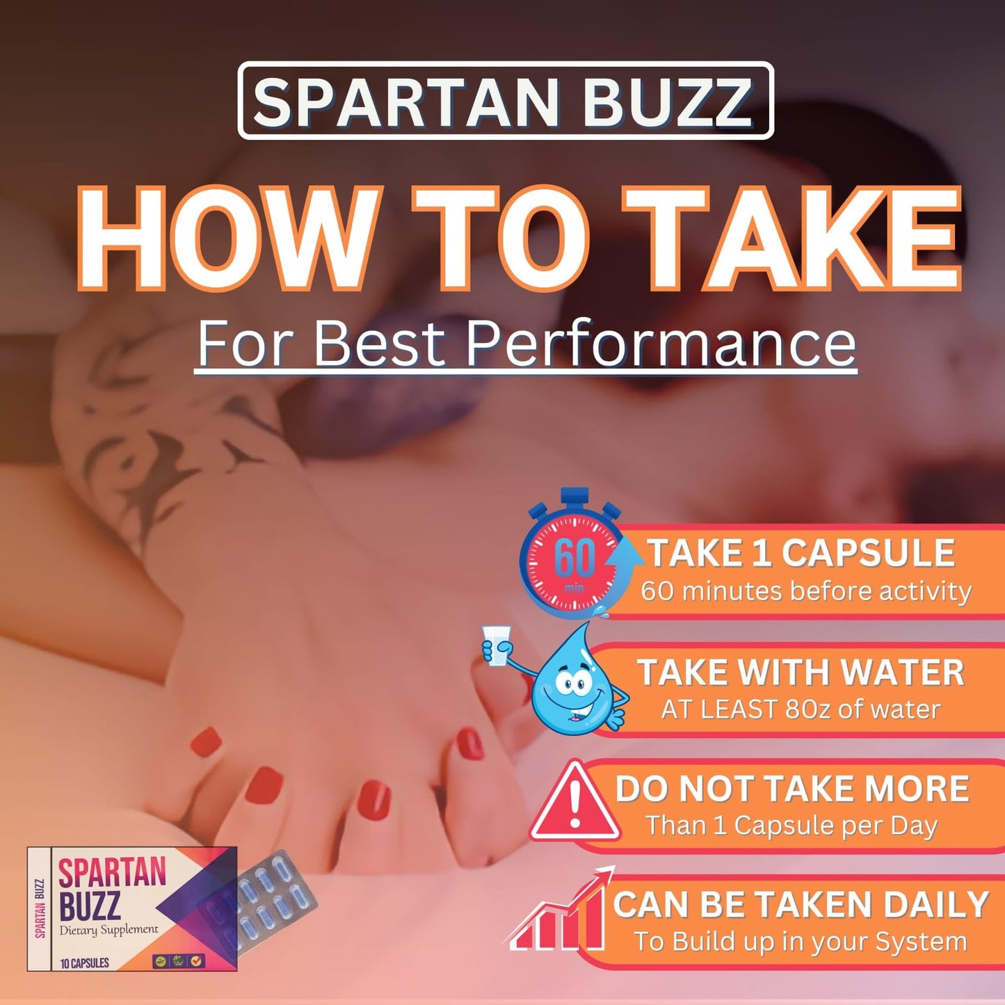 KEEREE Spartan Buzz Sports Nutrition for Improved Performance Stamina Energy and Endurance Support 10 Capsules