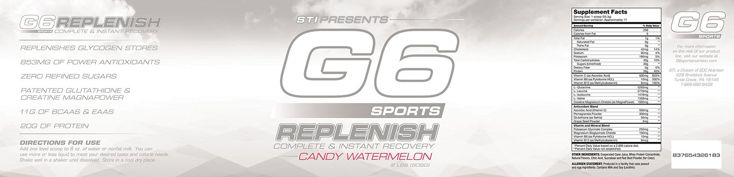 STI G6 Sports Replenish - Candy Watermelon