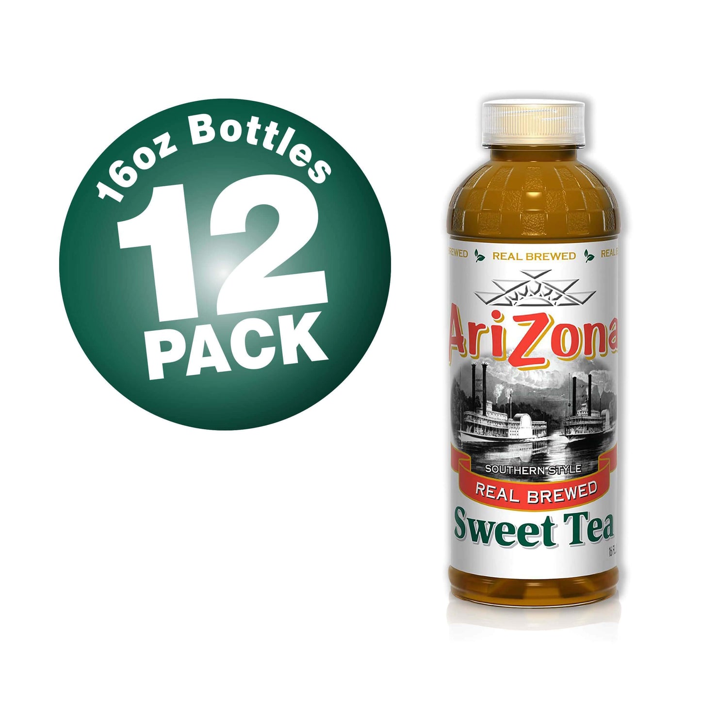 AriZona Southern Style Sweet Tea Premium Brewed 16 Fl Oz Pack of 12