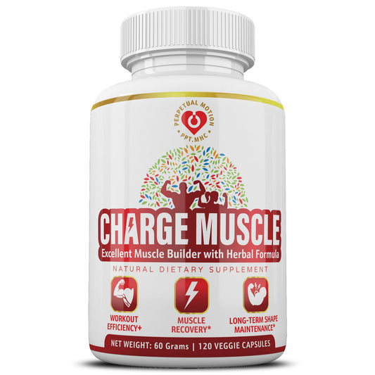 PPT.MHC Natural Muscle Support Supplement- Herbal Muscle Recovery & Builder for Men and Women, Premium Formula for Muscle Growth, Quality Sleep & Cramp Relief, 120 Veggie Capsules