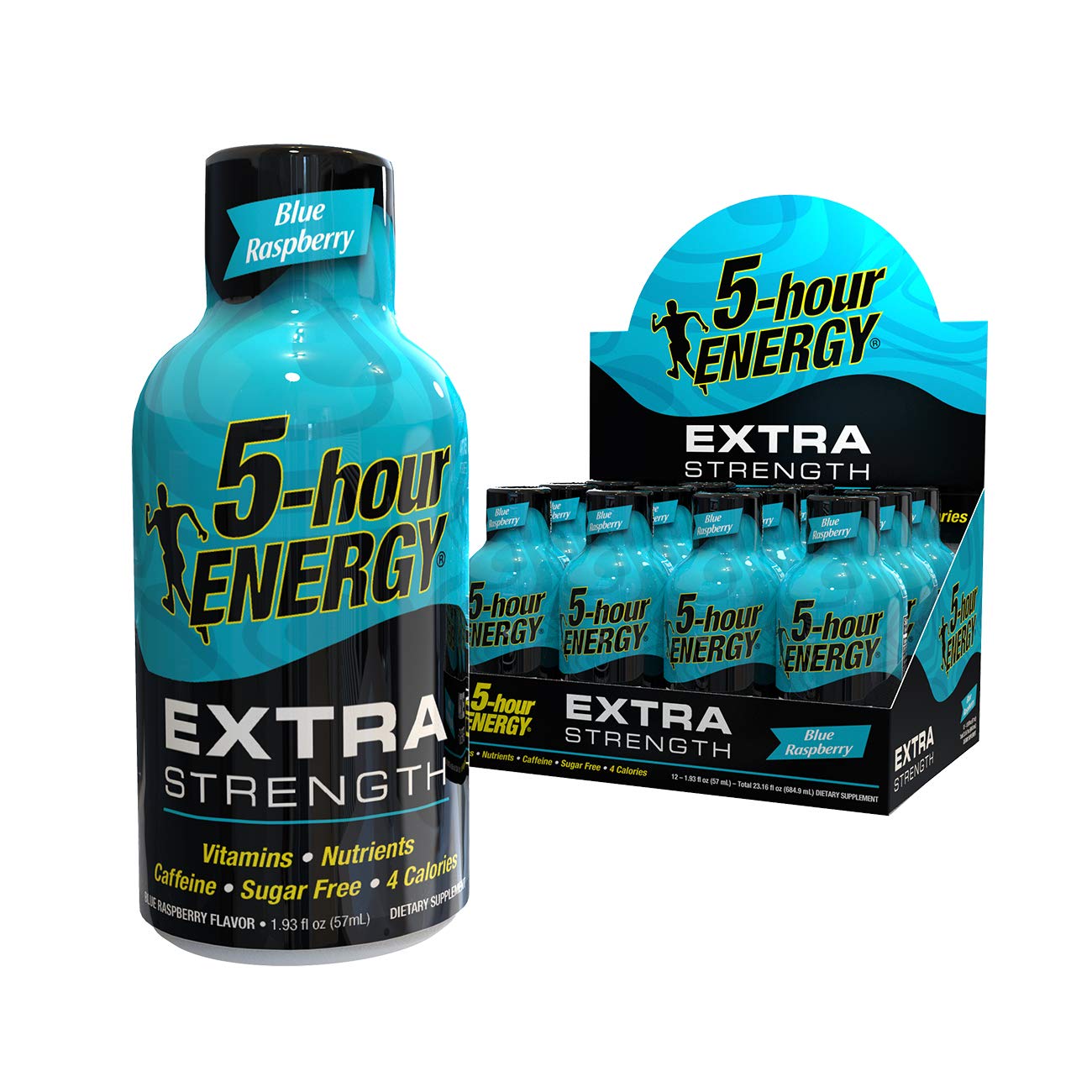5hour ENERGY Shot Extra Strength Blue Raspberry 193 Ounces 12 Count