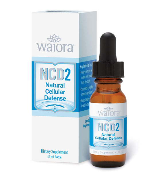 Waiora NCD2 Activated Liquid Zeolite Drops, Mix in Food/Drinks, Natural Body Cleanse & Promote Immune Support, All Natural, pH Balance Zeolite Liquid Drops - 1 Bottle (0.5 oz.) 90 serv.