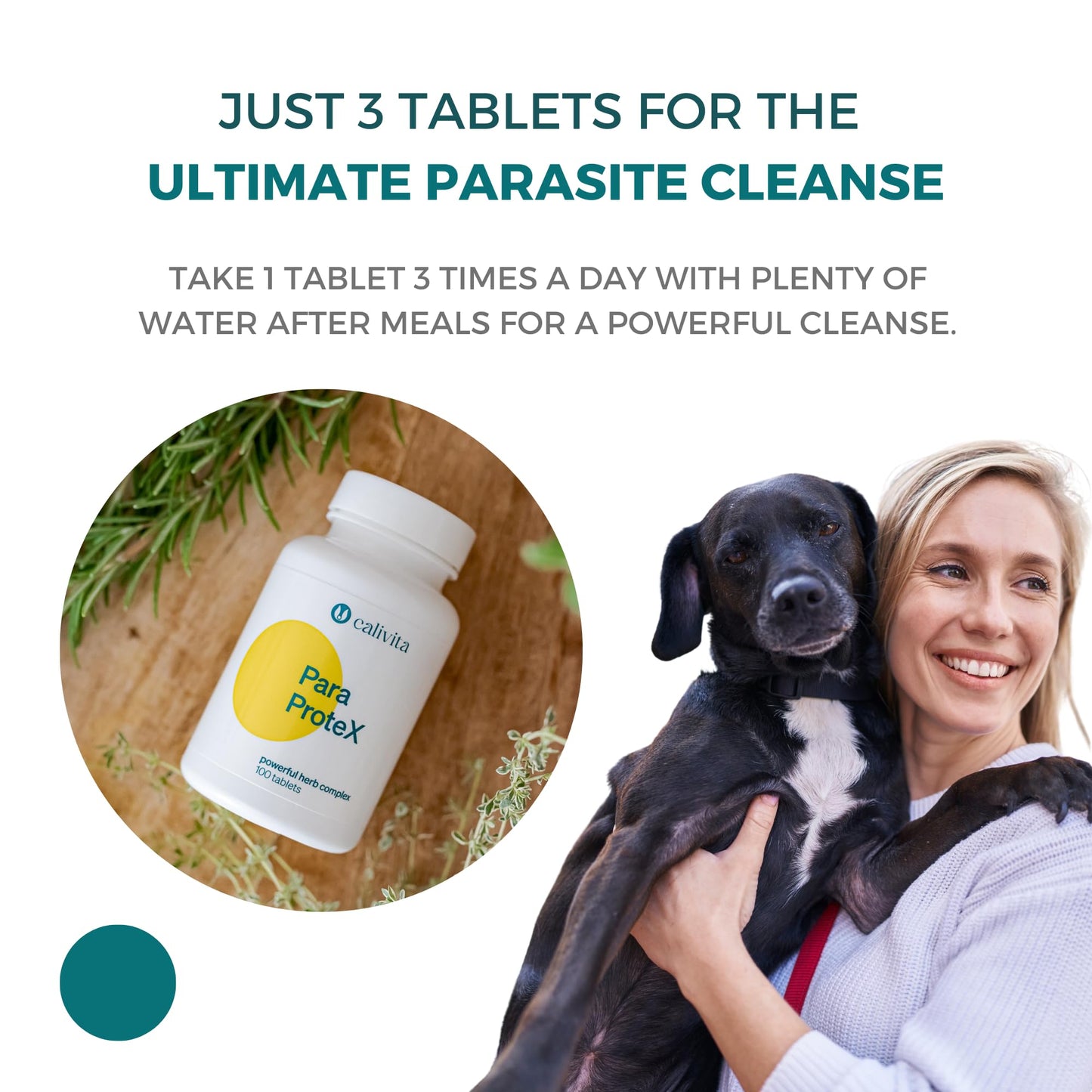 ParaProteX - Intestinal Cleanse for Humans - Black Walnut Wormwood - Gut Detox - All Natural Dewormer - Clove Oil - Gut Health Support & Microbal Balance - 10 Active Ingredients - 100 Vegan Tablets