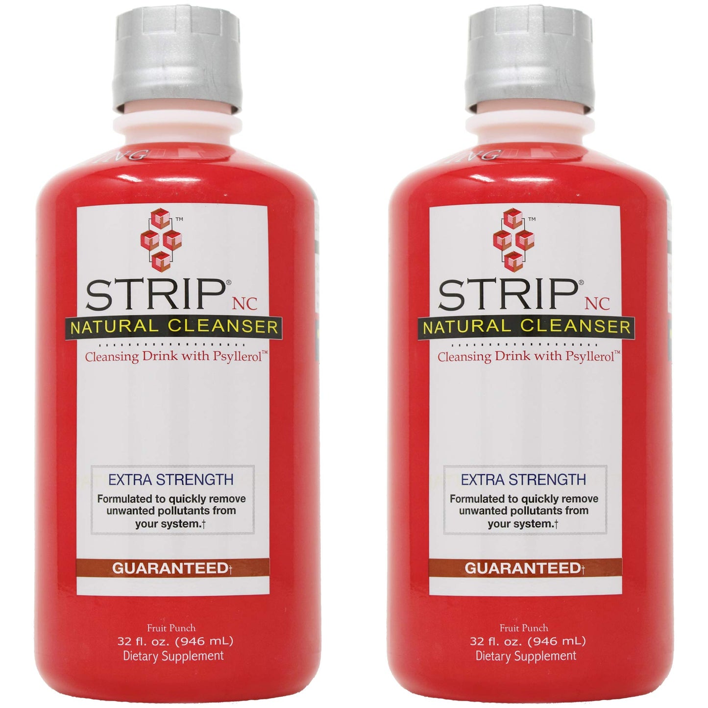 Wellgenix Strip NC Herbal Cleanse Detox Drink, Fast-Acting Body Detox, 32 Fl Oz, Premium Detoxifier for Quick Flush Toxin Removal, Extreme Cleanse Detox, Fruit Punch Flavor Liquid Formula (Pack of 2)