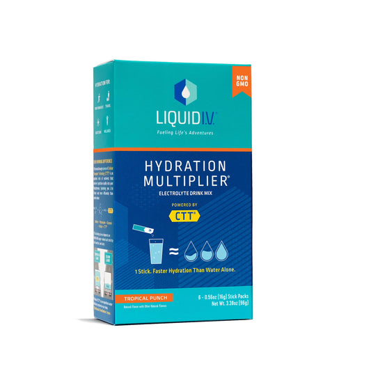 Liquid I.V., Hydration Multiplier Drink Mix Tropical Punch, 6 Count