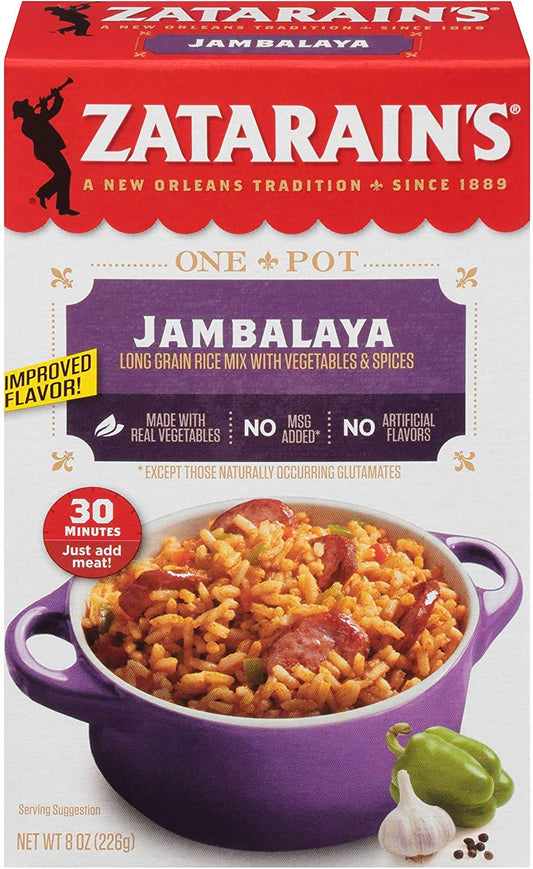 Zatarains New Orleans Style Mixes Jambalaya 8 oz Pack of 4